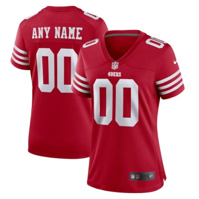 San Francisco 49ers Custom Scarlet Women's 2022-23 Nike NFL Game Jersey